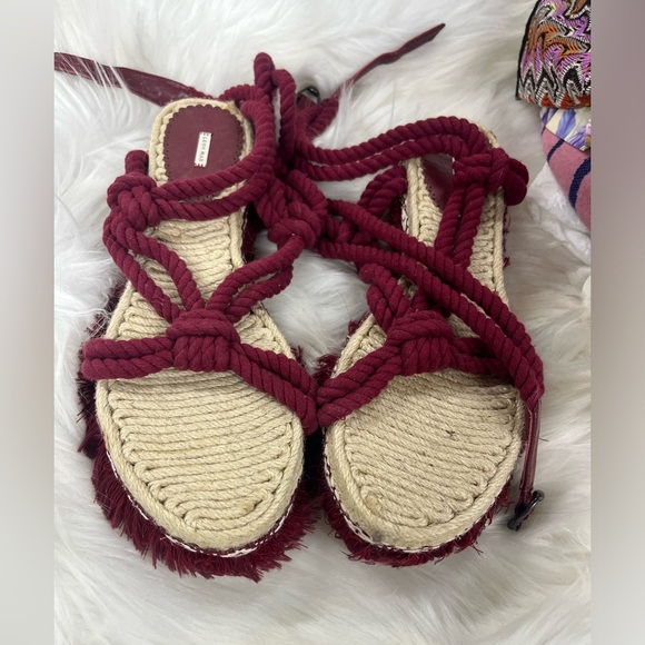 Leon Max Red Natural Woven Fringe
Verve Sandal espadrille size 9 women’s - Picture 4 of 7